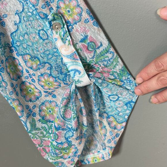 Ruby Rd. top blouse 3x floral pastel colorful light weight NWT - Picture 7 of 15